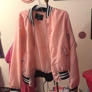 Pink wind breaker